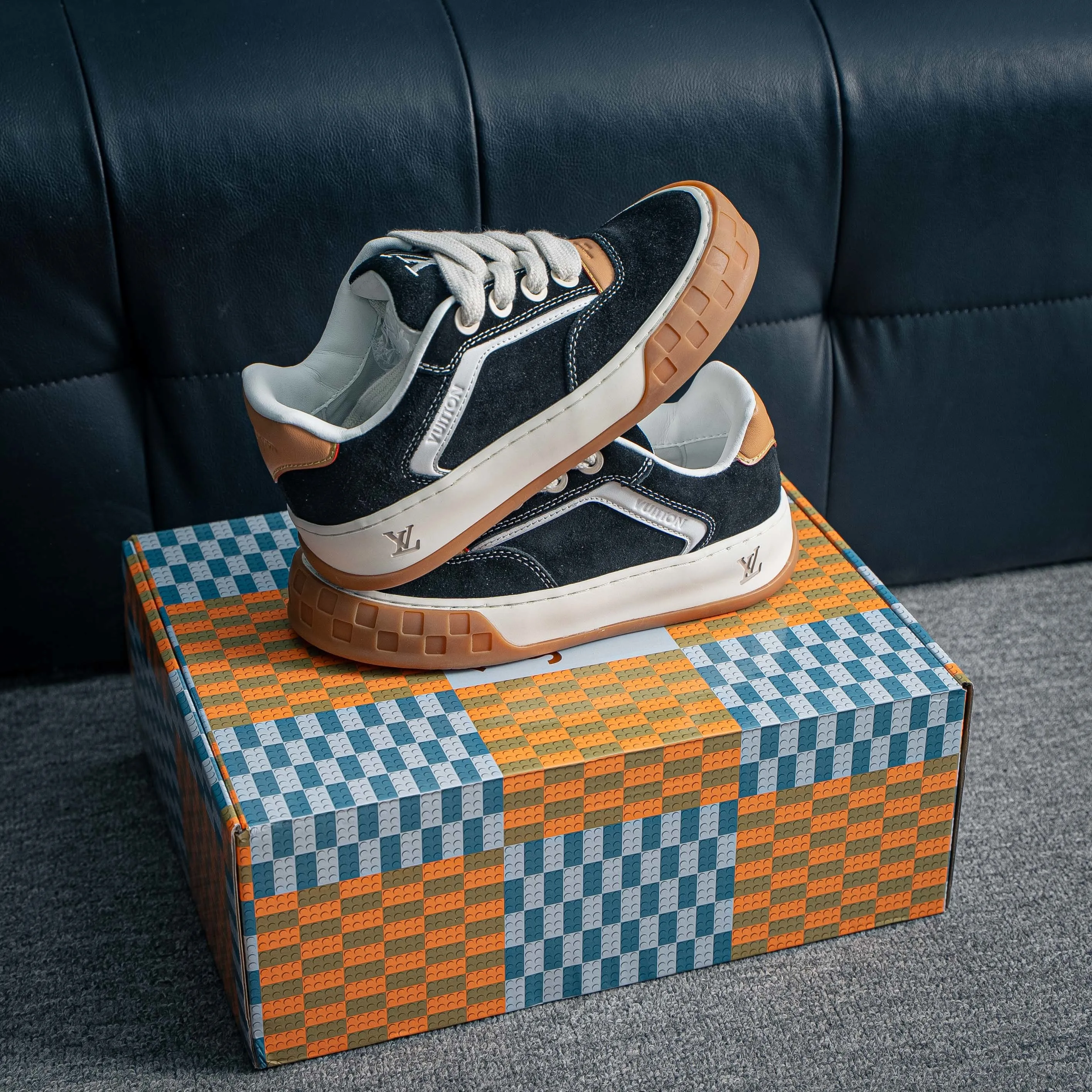 YS Premium -- LOUIS VUITTON Tilted Series｜2026 LV Tilted Low Sneakers Series Low-Top Retro Skate Shoes